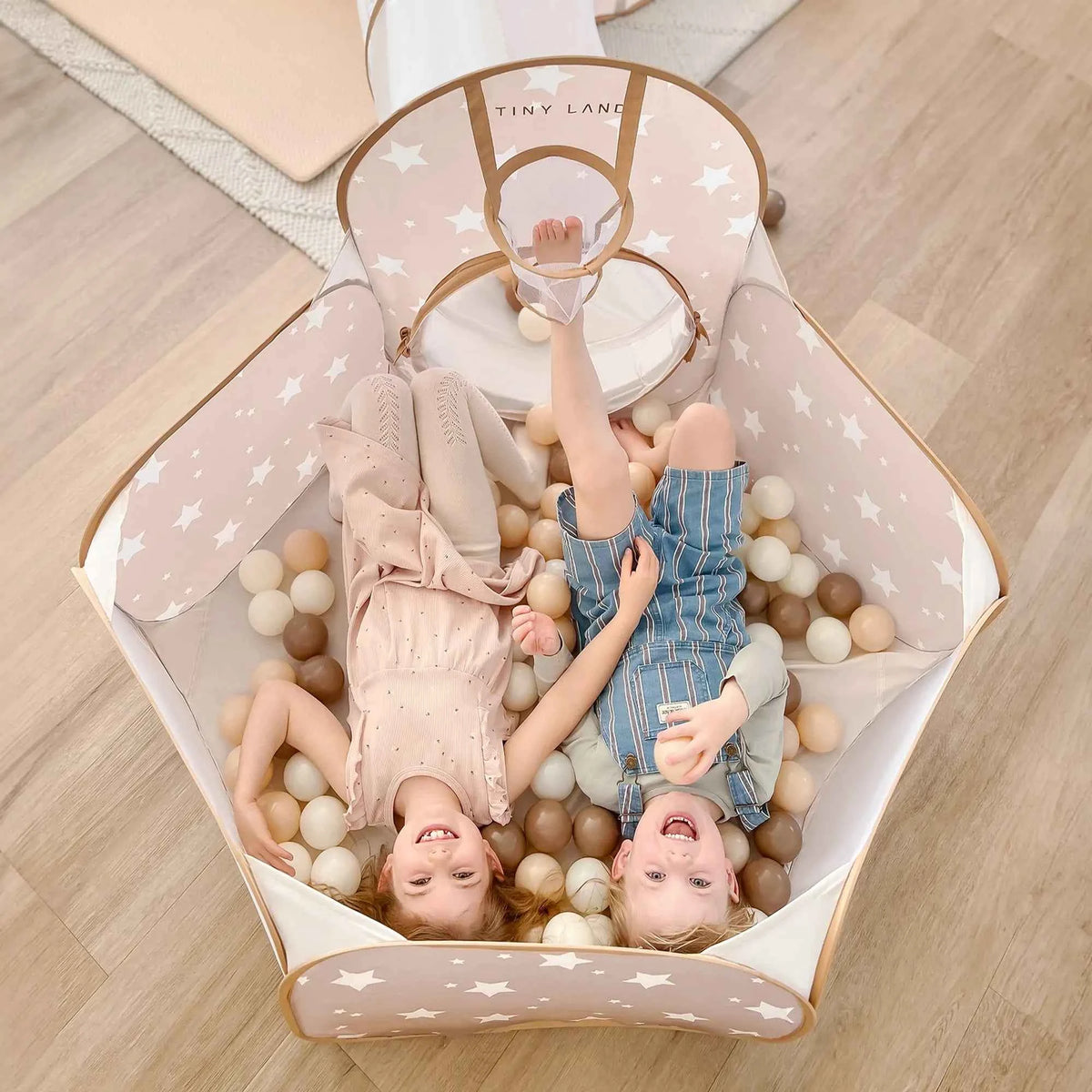 Tiny Land Ocean Balls, 200-Piece Set – Neutral Tones