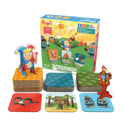 Story Starters: Jasper the Jester Edition | Create-a-Story Cards for Kids | Playper | 47 Cards | Ages 3+ - Niksstuff