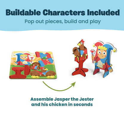 Story Starters: Jasper the Jester Edition | Create-a-Story Cards for Kids | Playper | 47 Cards | Ages 3+ - Niksstuff