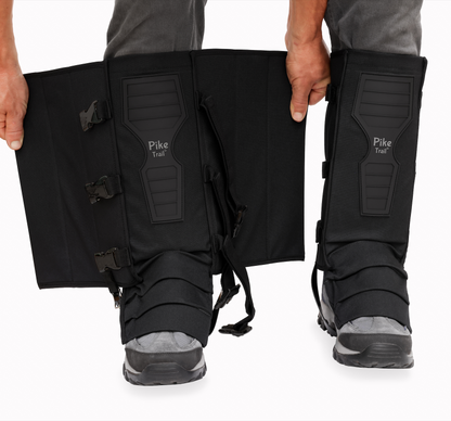 Pike Trail Snake Gaiters | 360° Protection | Double-Wall Core | One Size | Black, Coyote Tan, Olive Drab