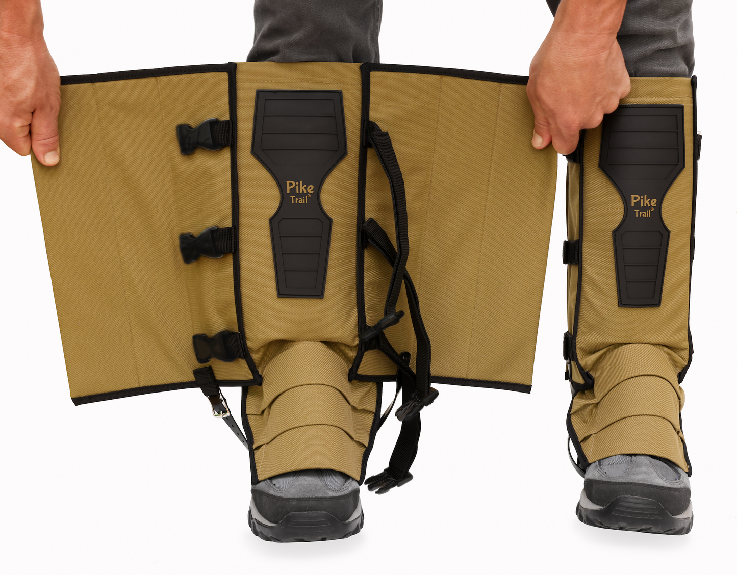 Pike Trail Snake Gaiters | 360° Protection | Double-Wall Core | One Size | Black, Coyote Tan, Olive Drab