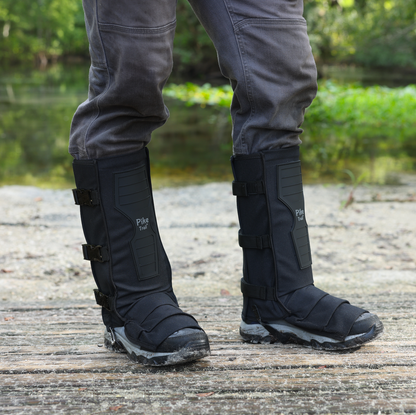 Pike Trail Snake Gaiters | 360° Protection | Double-Wall Core | One Size | Black, Coyote Tan, Olive Drab