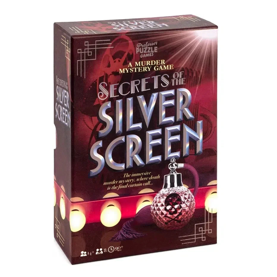 Secrets of the Silver Screen | Murder Mystery Dinner Party Game | Professor Puzzle | Ages 14+ | 8 Players - Niksstuff