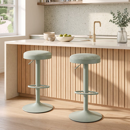 Adjustable Swivel Bar Stools | Set of 2 | 360° Swivel | 23.5–32" Height | 330 lb Each | 4 Colors