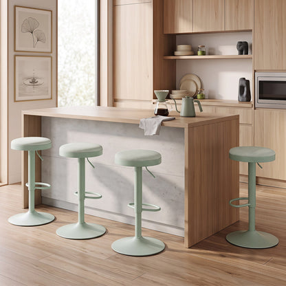 Adjustable Swivel Bar Stools | Set of 4 | 360° Swivel | 23.5–32" Height | 330 lb Each | 4 Colors