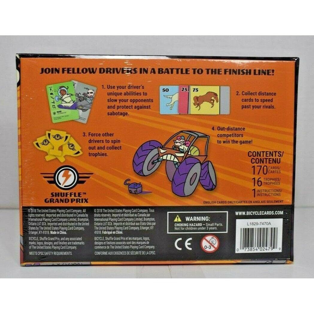 Shuffle Grand Prix Racing Card Game | Bicycle | Ages 13+ | 2–4 Players | 8 Unique Drivers - Niksstuff