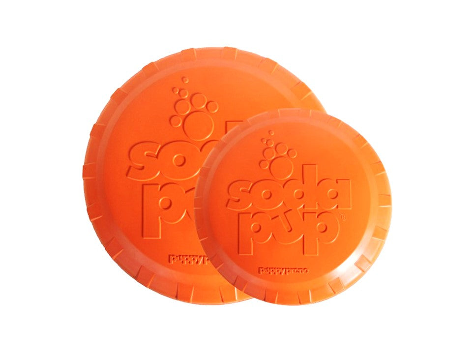 Bottle Top Flyer Rubber Frisbee for Dogs by SodaPup