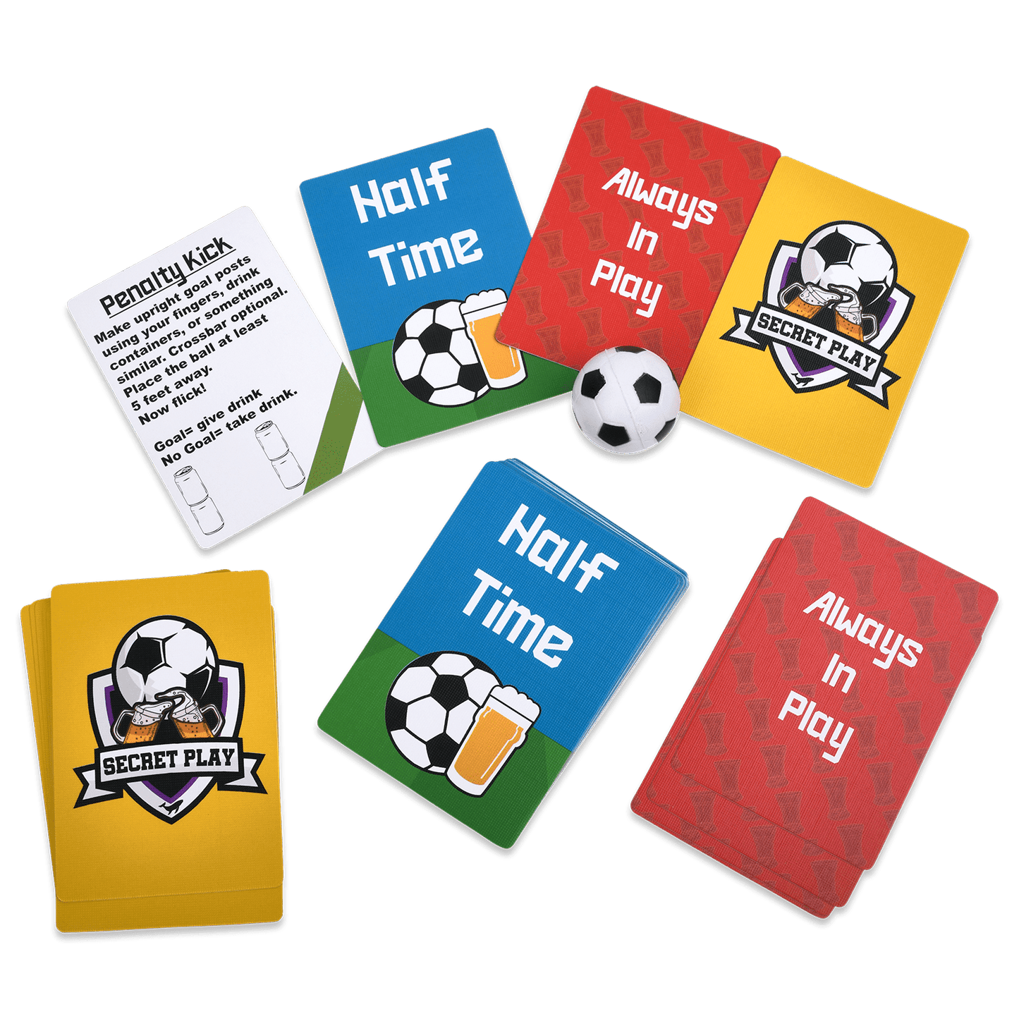 Watch Soccer, Get Drunk | The Live Soccer Drinking Game | 260 Cards | Falling Whale Games - Niksstuff
