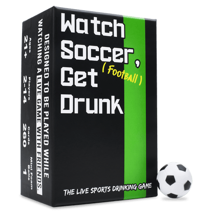Watch Soccer, Get Drunk | The Live Soccer Drinking Game | 260 Cards | Falling Whale Games - Niksstuff