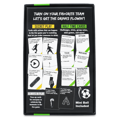Watch Soccer, Get Drunk | The Live Soccer Drinking Game | 260 Cards | Falling Whale Games - Niksstuff