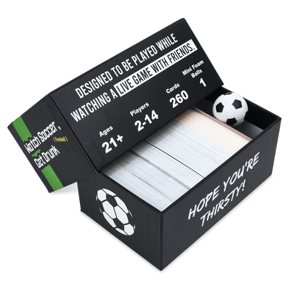 Watch Soccer, Get Drunk | The Live Soccer Drinking Game | 260 Cards | Falling Whale Games - Niksstuff