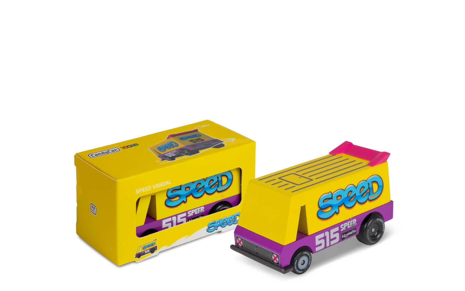 Speed Vandal | Candylab CANDYCAR TOONS Toy Car | Wooden & Diecast | Ages 3+ | Collectible - Niksstuff