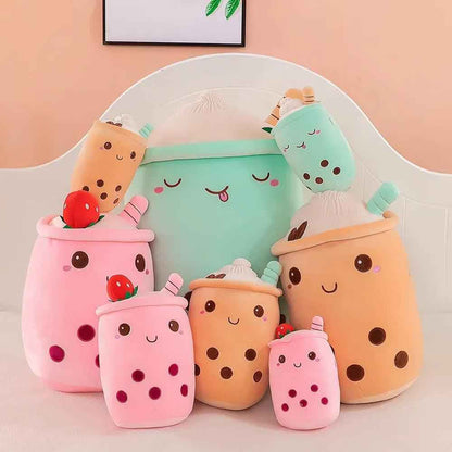 Boba Stuffed Animal – Kawaii Bubble Tea Plush Figure