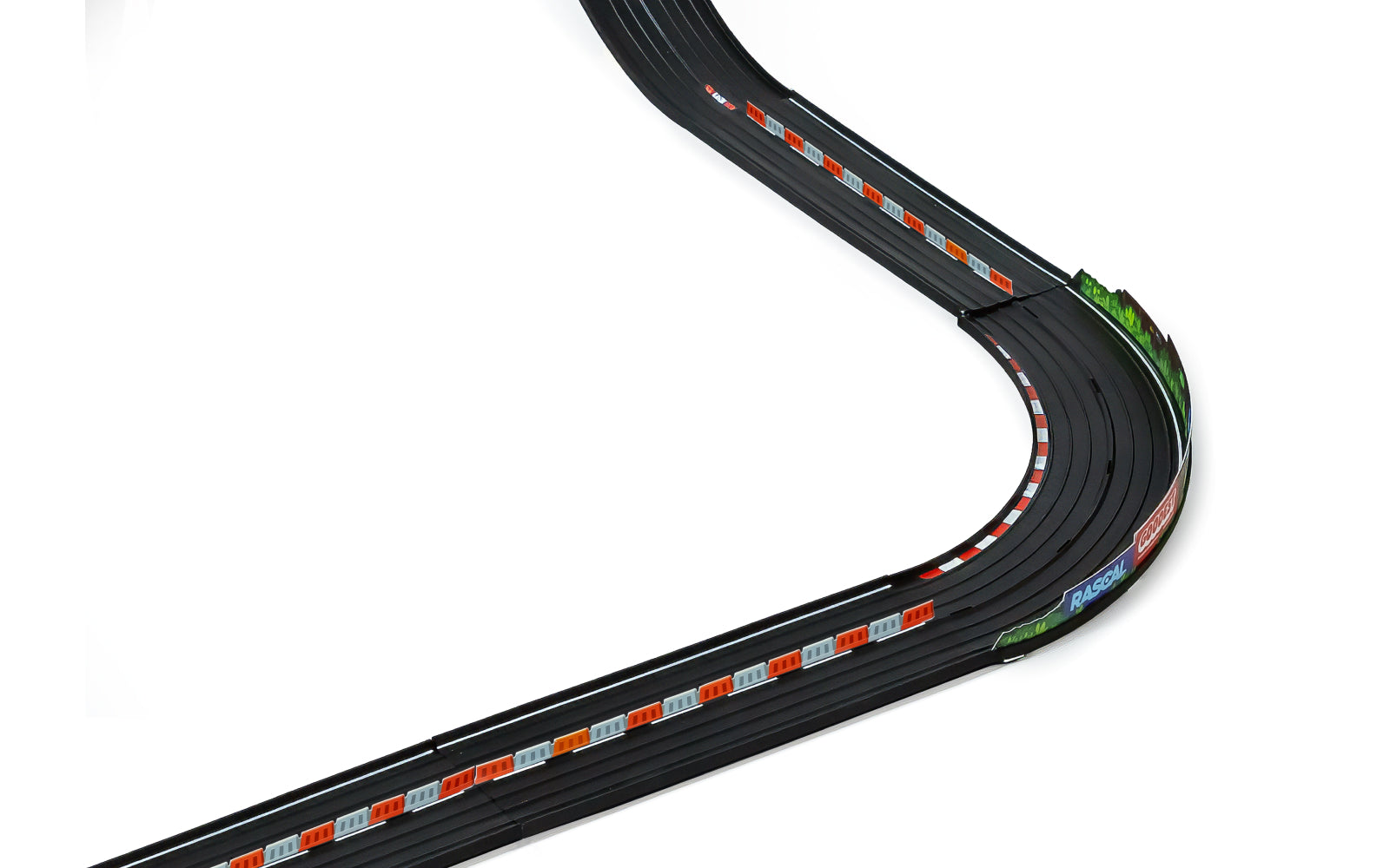 Expansion Pack: Straight | Candylab ROADWORKS Track | 3ft Two-Lane Straight | Ages 3+ | Compatible with 1:64 Diecast - Niksstuff