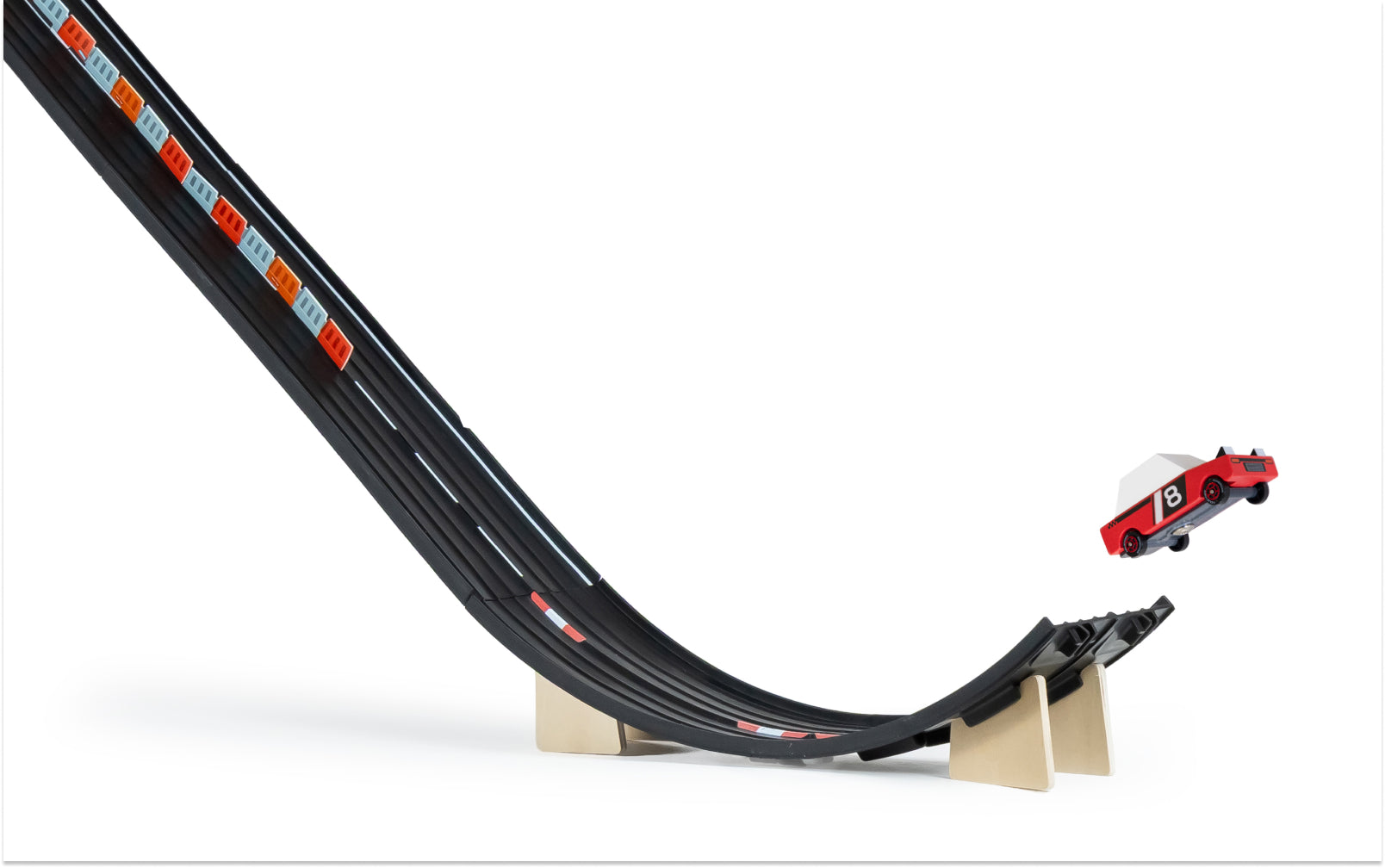 Candylab TOONS Super Speed Playset | Ready-to-Play | Ramp & Jump Track | 1 Car Included | Ages 3+ | Expandable - Niksstuff