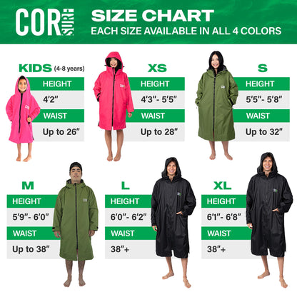 Waterproof Swim Parka Black | Terry Towel Lining | XS–XL | COR Surf - Niksstuff