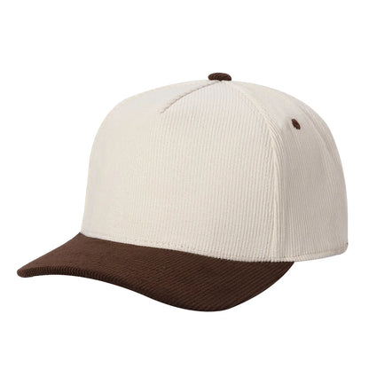5-Panel Twill & Corduroy Baseball Cap | 14 Color Combos - Niksstuff