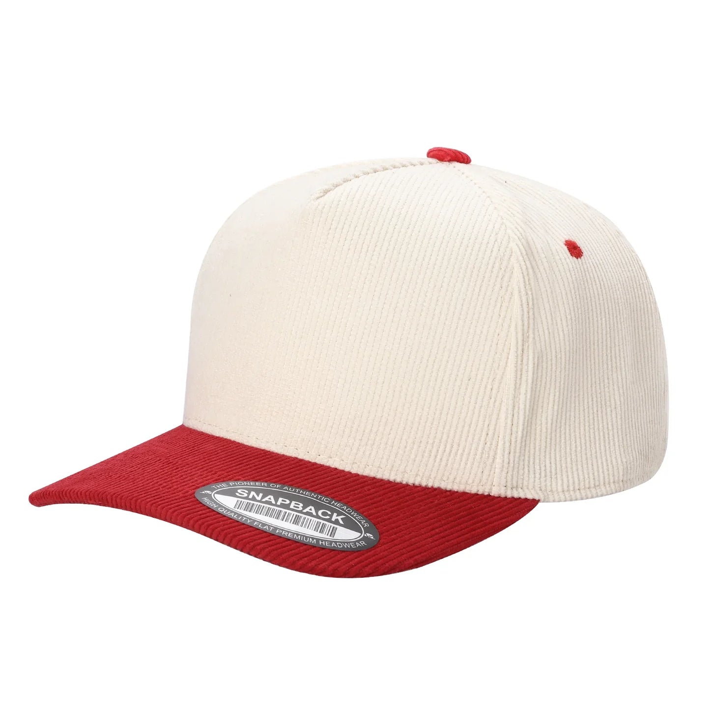 5-Panel Twill & Corduroy Baseball Cap | 14 Color Combos - Niksstuff