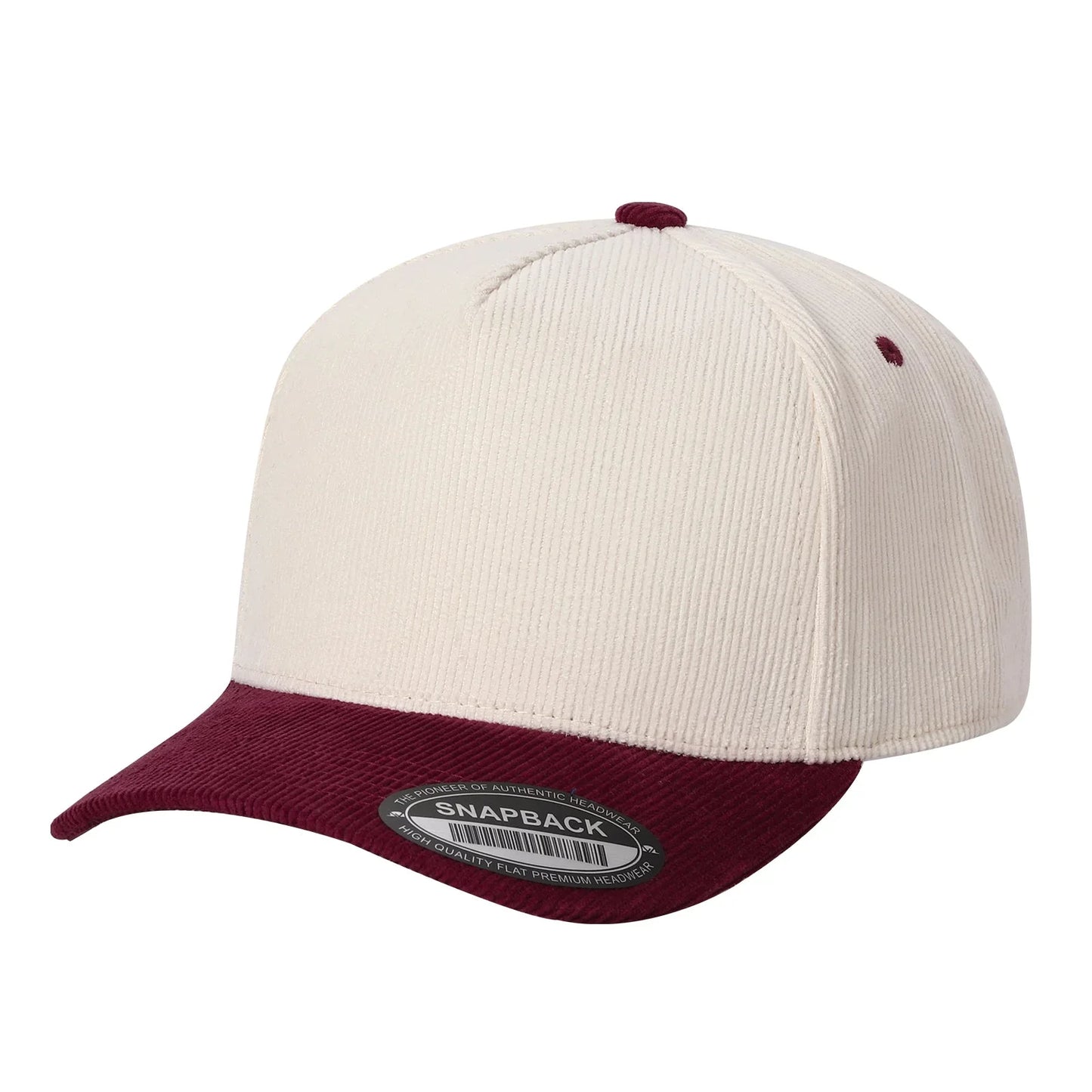 5-Panel Twill & Corduroy Baseball Cap | 14 Color Combos - Niksstuff