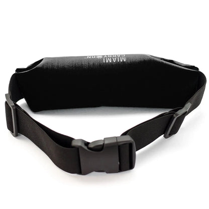 Miami CarryOn Reflective Running Belt Bag – Water-Resistant Lycra, Adjustable Fit