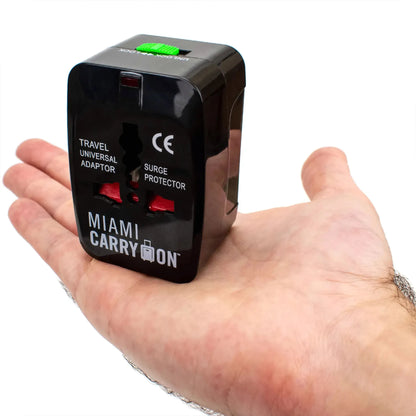 International Travel Adapter with USB Ports | 150+ Countries | Miami Carry On - Niksstuff