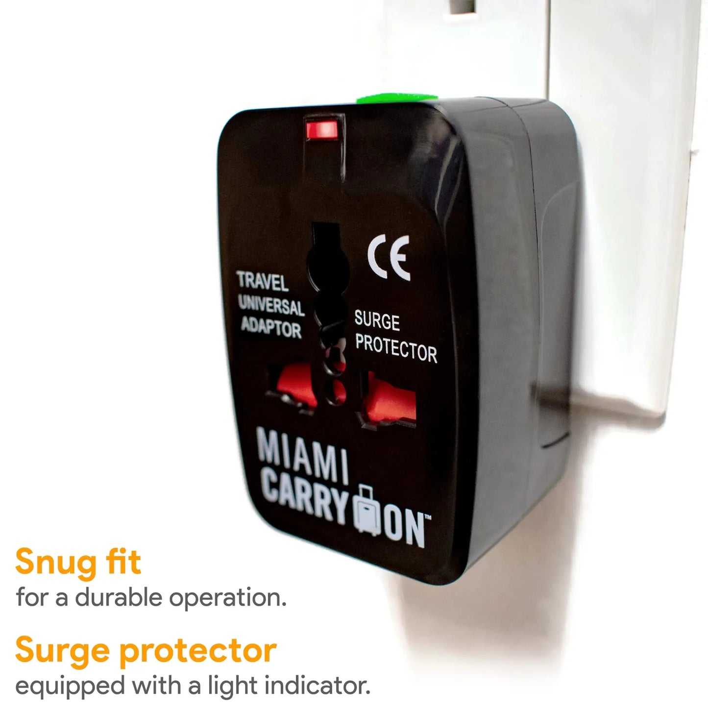International Travel Adapter with USB Ports | 150+ Countries | Miami Carry On - Niksstuff