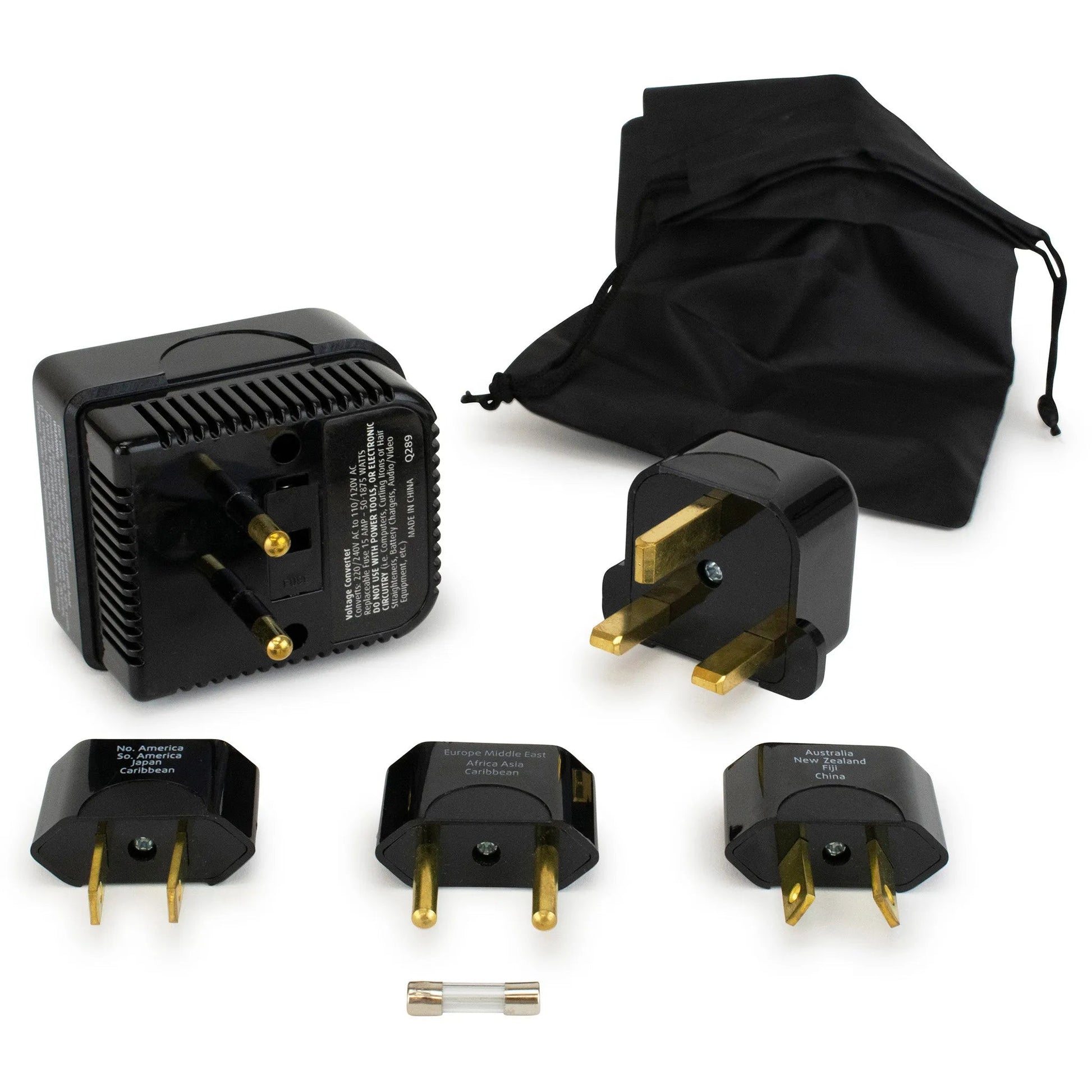 Step-Down Travel Voltage Converter & Adapter Kit | 170+ Countries - Niksstuff