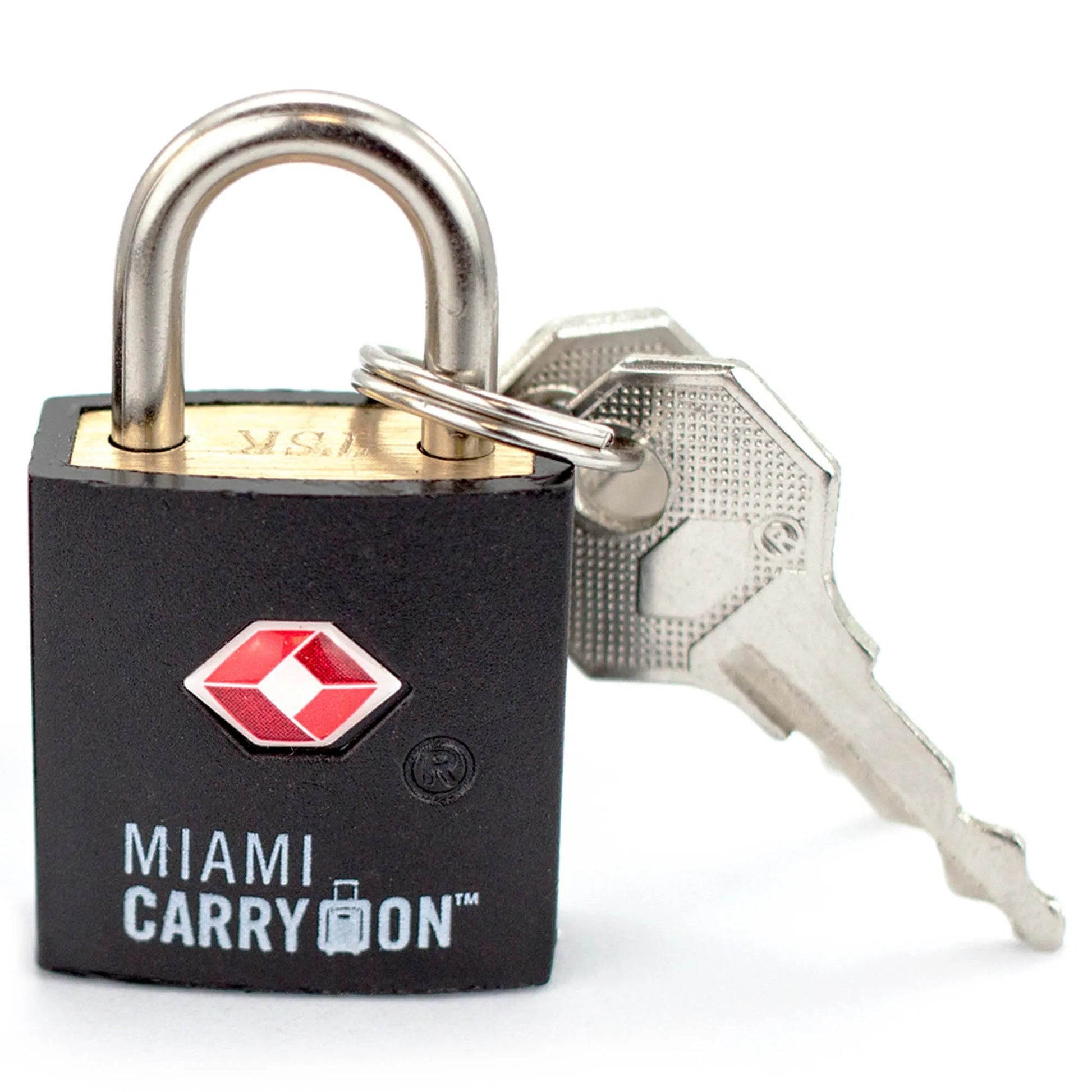 TSA Approved Keyed Padlock | 6 Colors | 1 or 2 Pack | Miami Carry On - Niksstuff