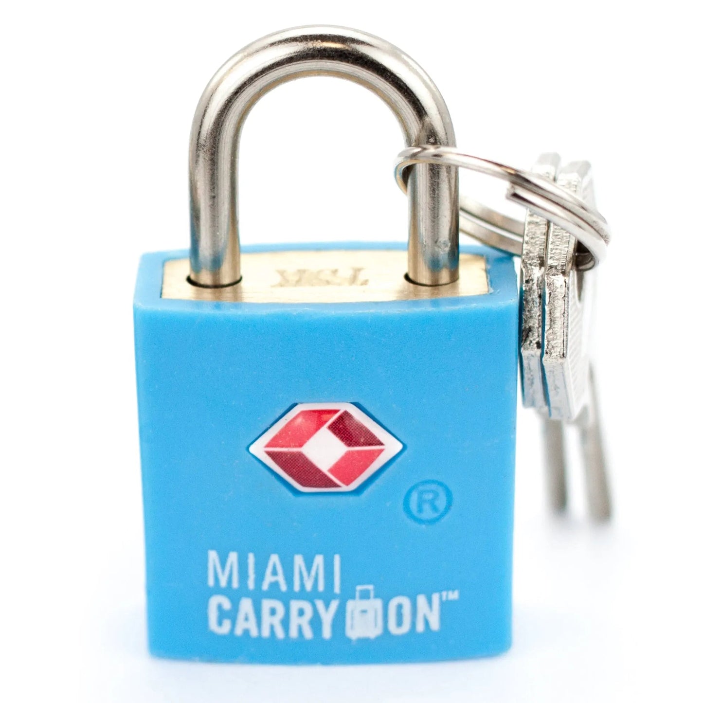 TSA Approved Keyed Padlock | 6 Colors | 1 or 2 Pack | Miami Carry On - Niksstuff