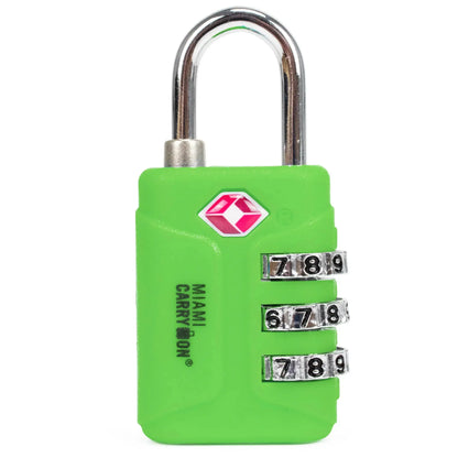 TSA Approved Combination Padlock | 7 Colors | Miami Carry On - Niksstuff