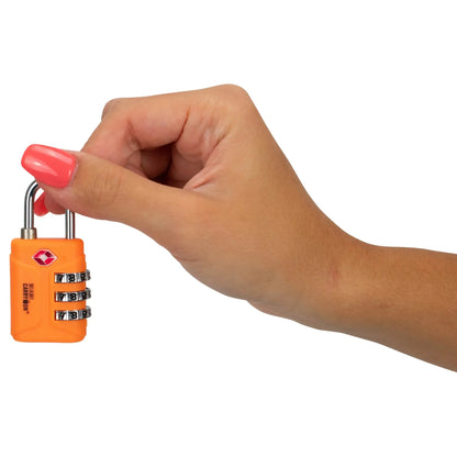 TSA Approved Combination Padlock | 7 Colors | Miami Carry On - Niksstuff