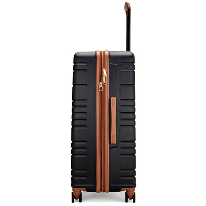 Miami CarryOn Brickell 3-Piece Expandable Luggage Set – ABS Shell, 360° Wheels