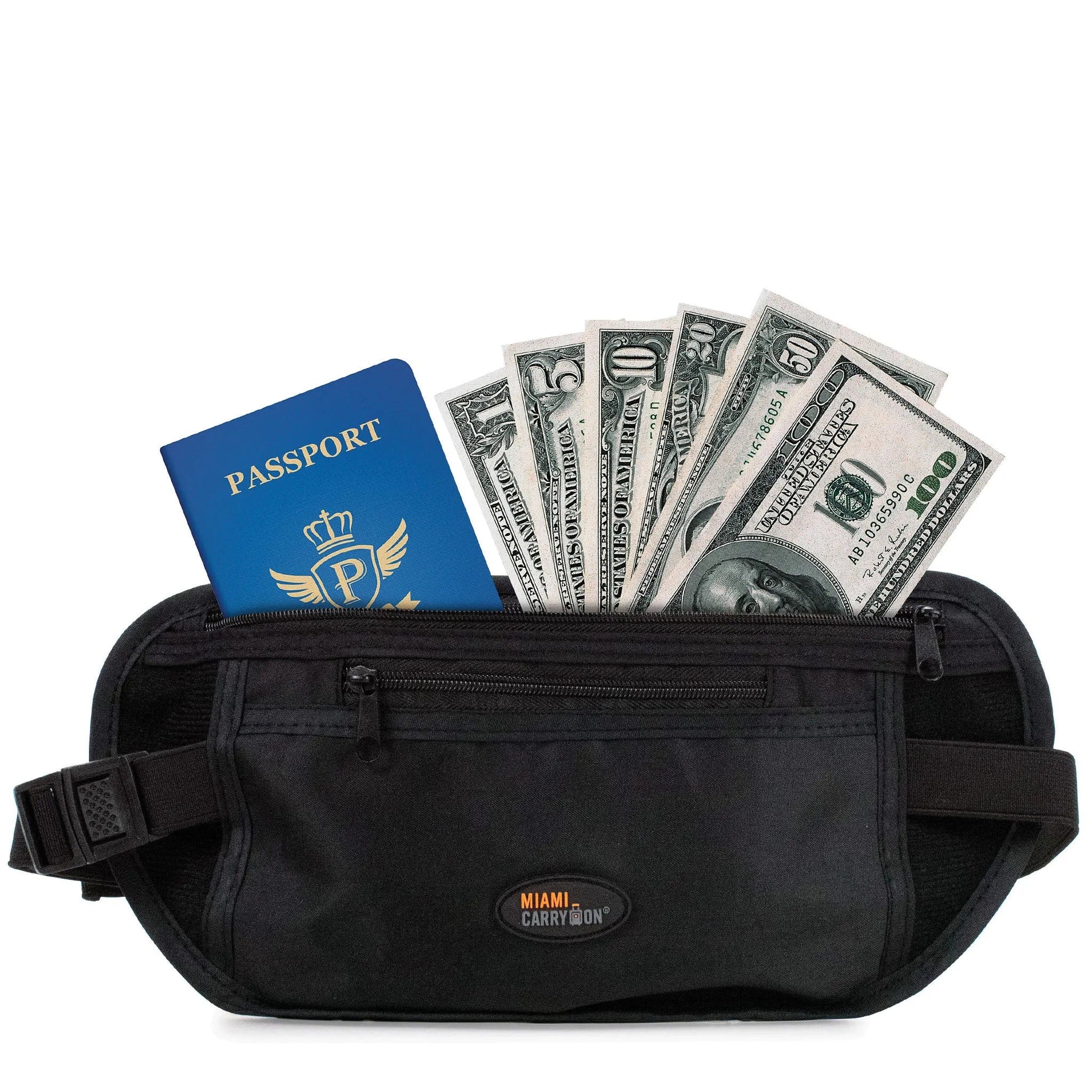 Hidden Money & Passport Belt | Anti-Theft Travel Belt | Miami Carry On - Niksstuff