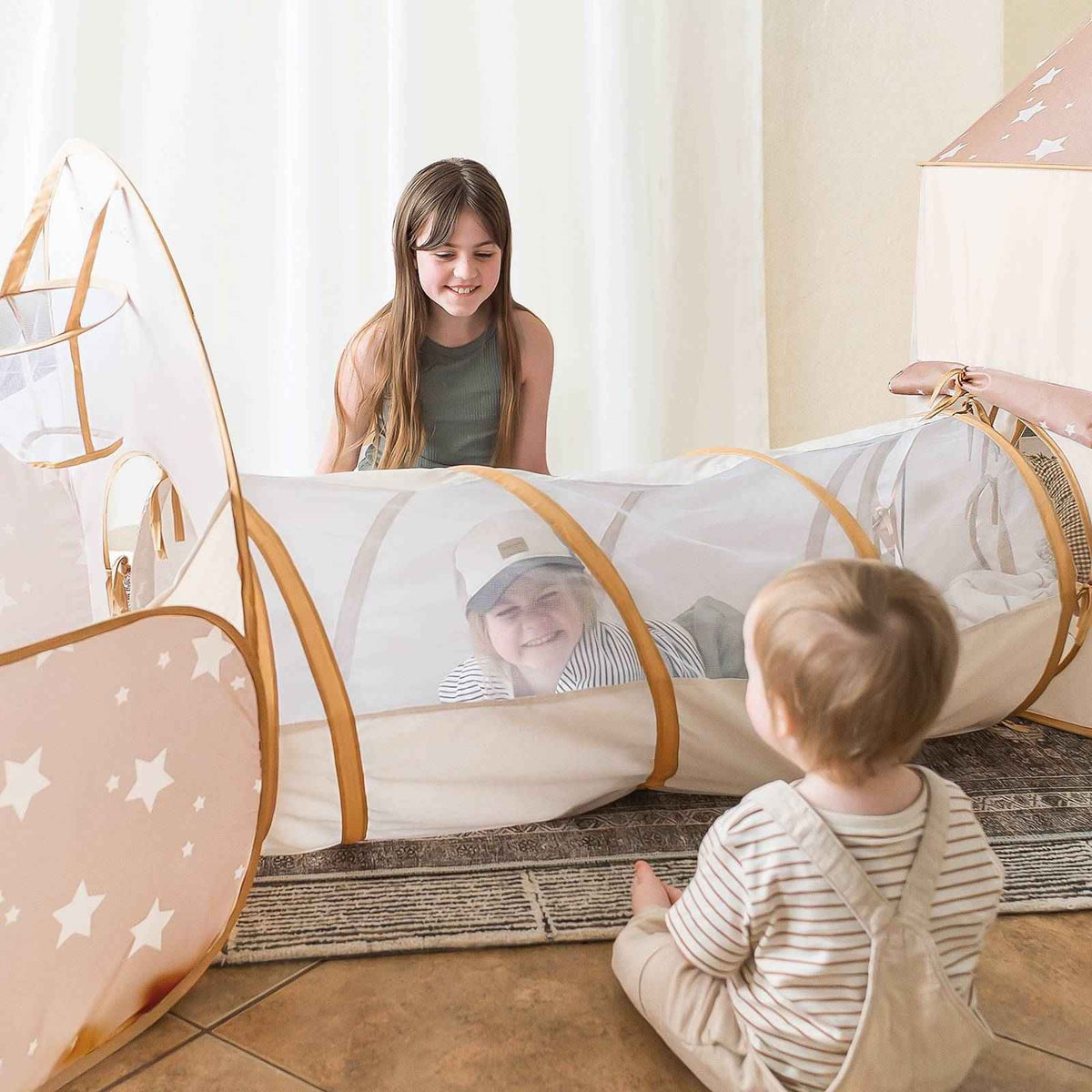 Tiny Land 3-in-1 Play Tunnel, Tent and Ball Pit Set