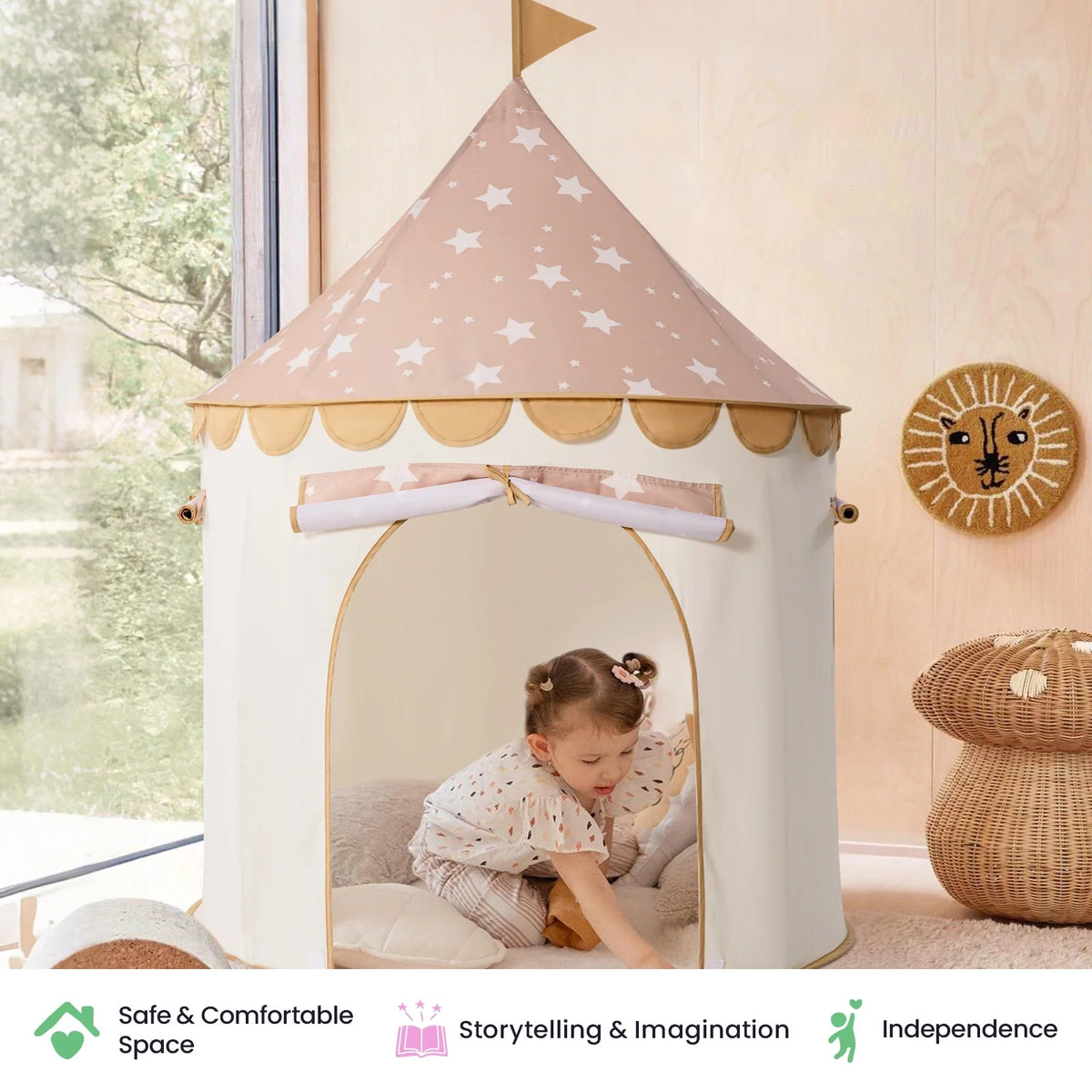 Tiny Land Kids Tent - Indoor/Outdoor Toddler Play Tent