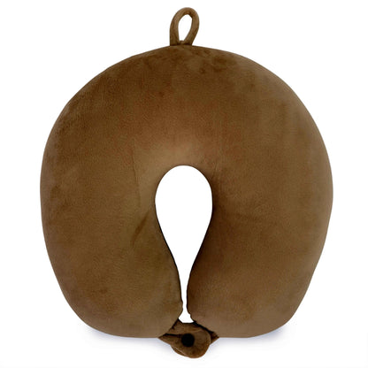 Miami Carry On Plush Microbeads Travel Neck Pillow