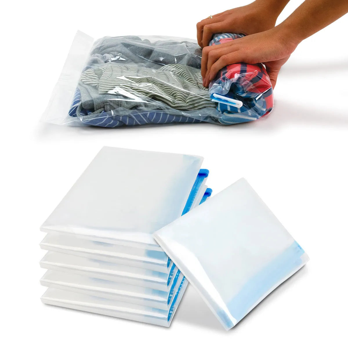 Roll-Up Compression Storage Travel Bags | No Vacuum | Miami Carry On - Niksstuff