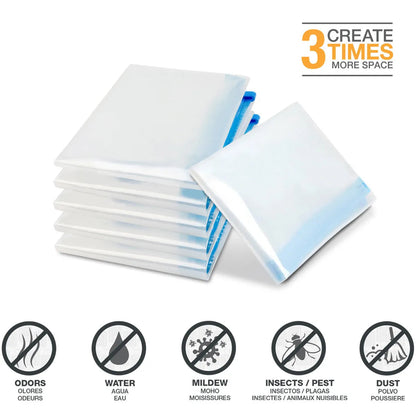 Roll-Up Compression Storage Travel Bags | No Vacuum | Miami Carry On - Niksstuff