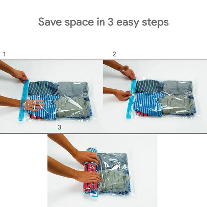 Roll-Up Compression Storage Travel Bags | No Vacuum | Miami Carry On - Niksstuff