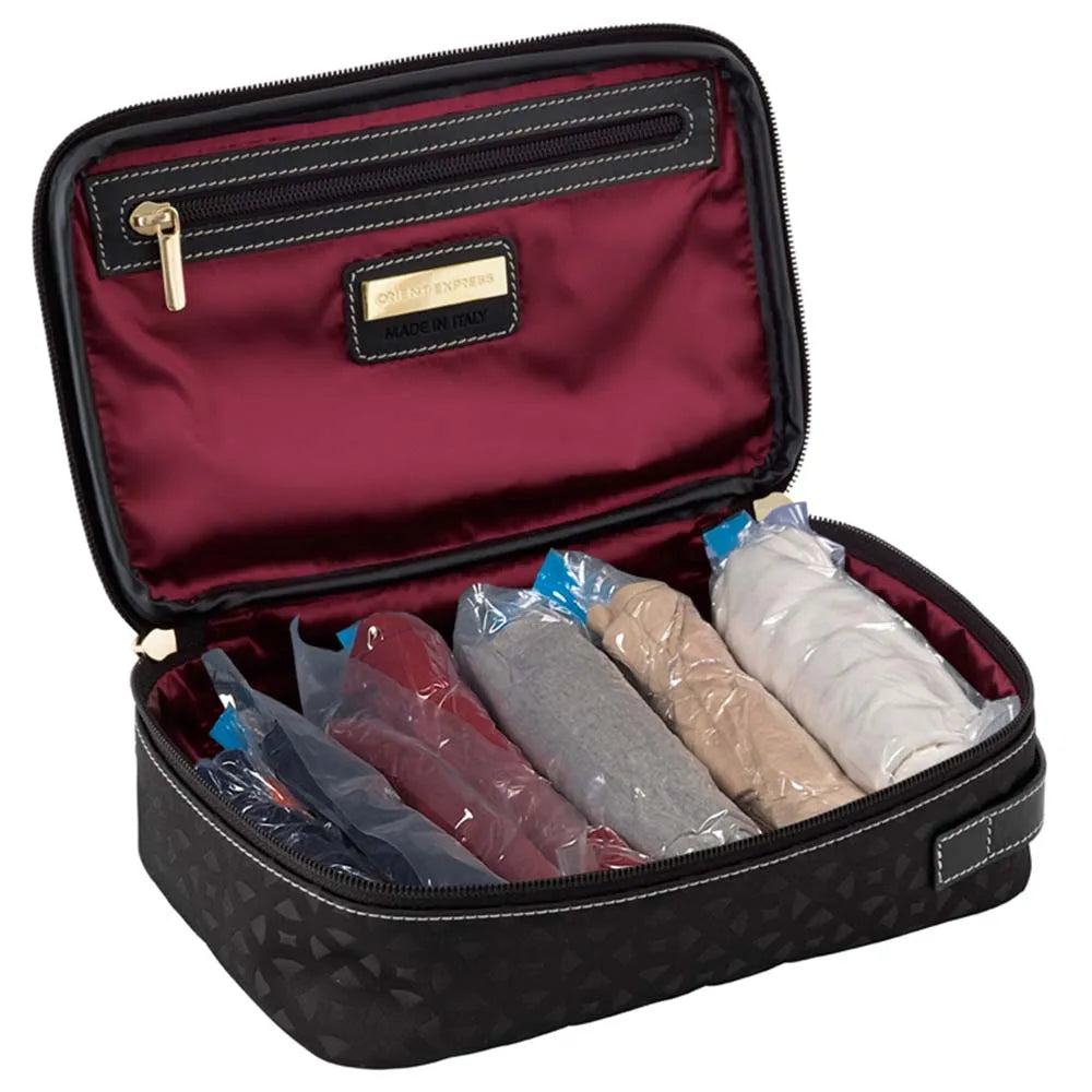 Roll-Up Compression Storage Travel Bags | No Vacuum | Miami Carry On - Niksstuff