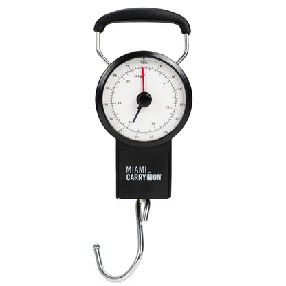 Retro Mechanical Luggage Scale | 75 lb Capacity | No Batteries | Miami Carry On - Niksstuff
