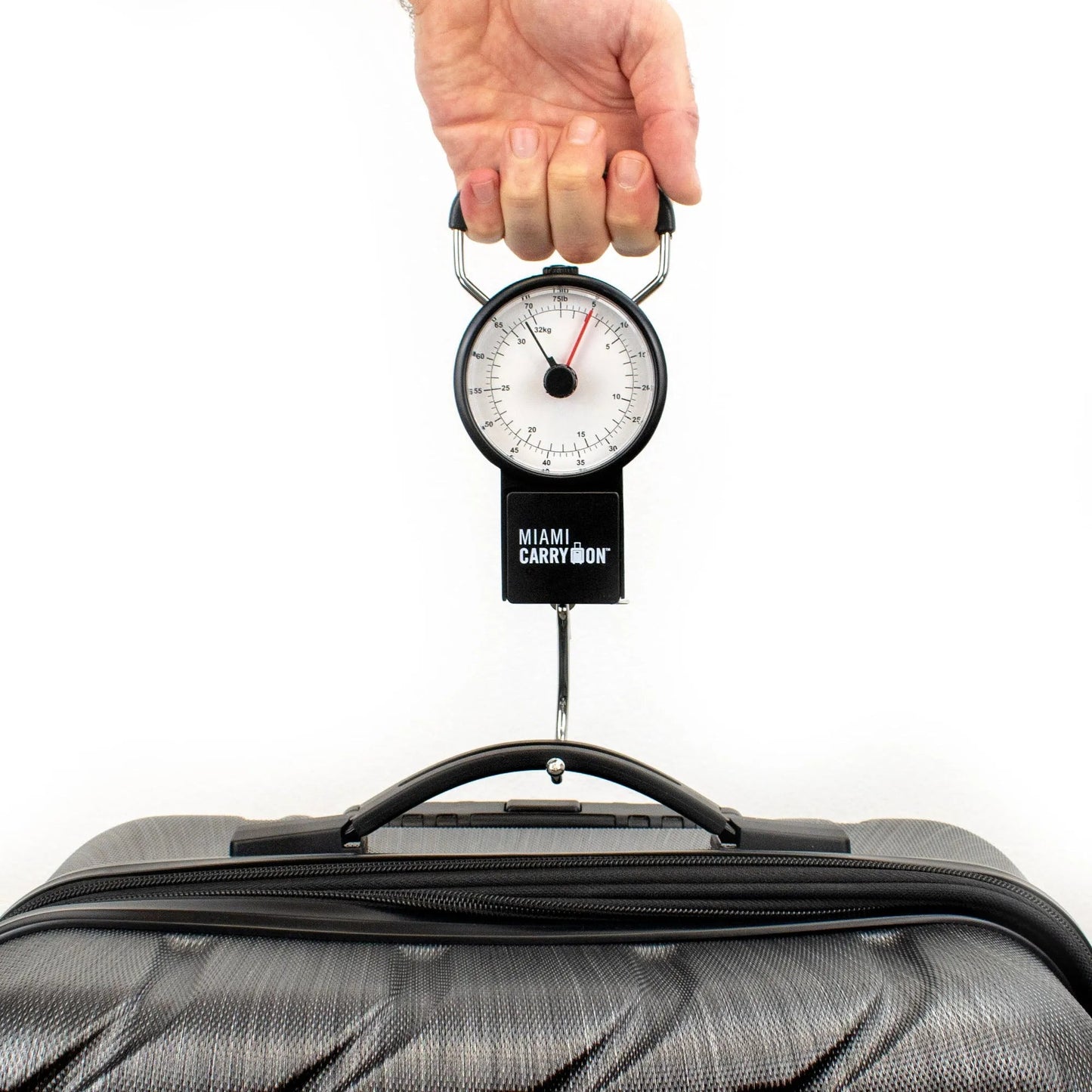 Retro Mechanical Luggage Scale | 75 lb Capacity | No Batteries | Miami Carry On - Niksstuff