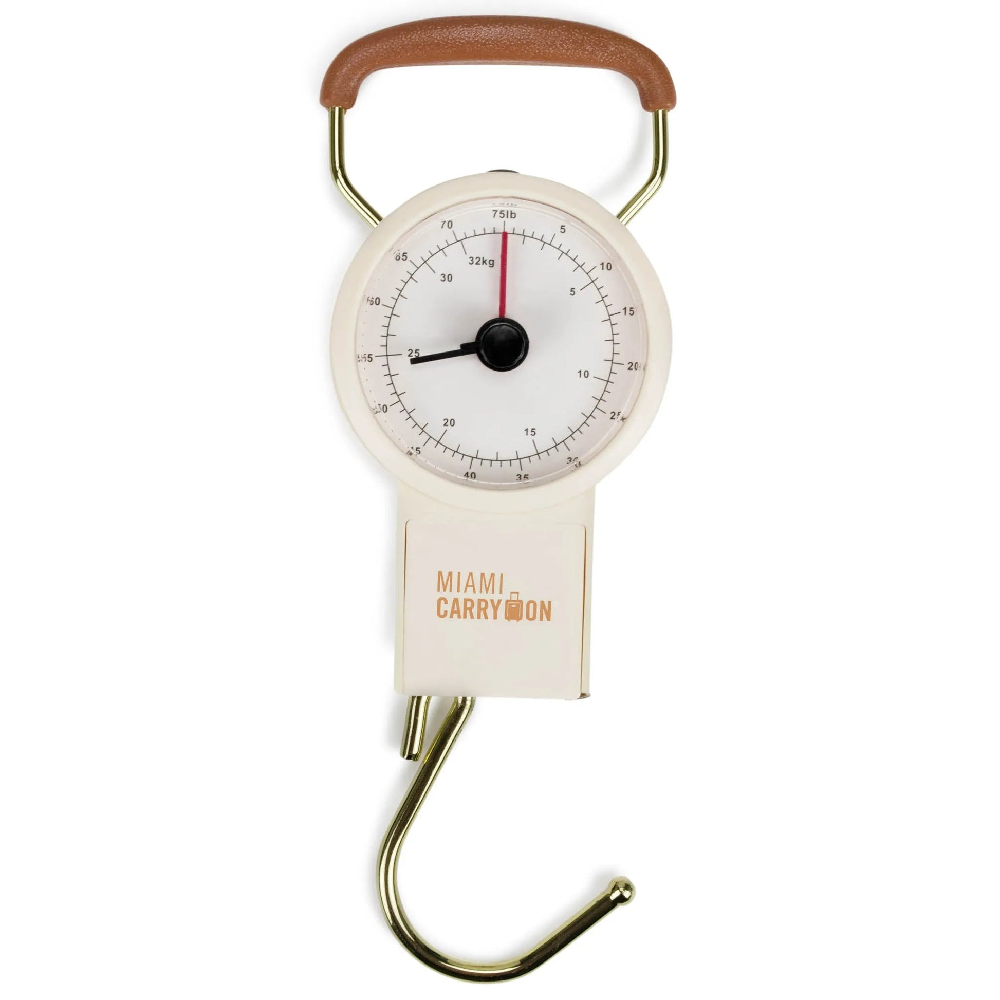 Retro Mechanical Luggage Scale | 75 lb Capacity | No Batteries | Miami Carry On - Niksstuff
