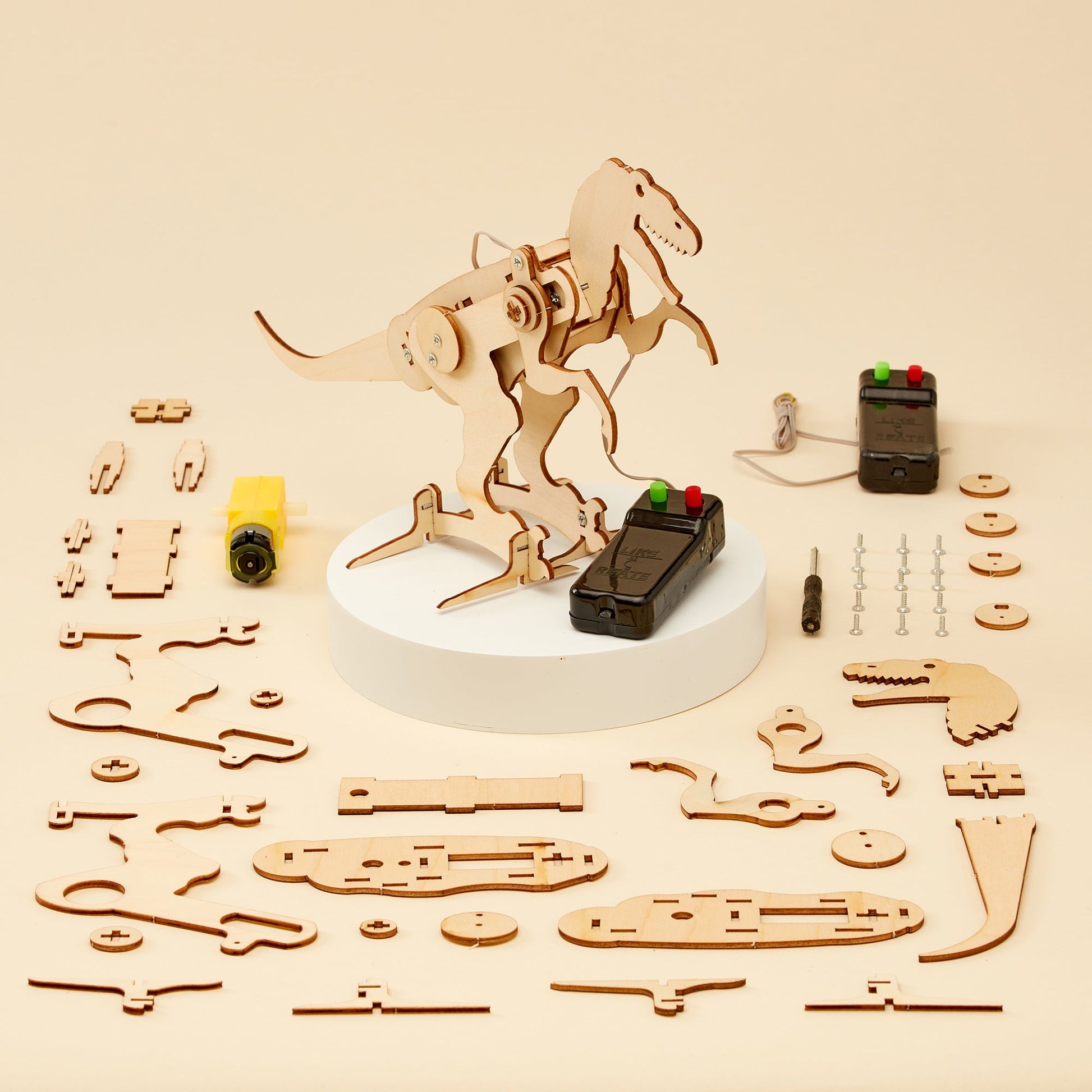 Dinosaur T-Rex Robot DIY Kit | Educational STEM Toy for Kids 8+ - Niksstuff