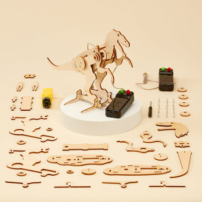 Dinosaur T-Rex Robot DIY Kit | Educational STEM Toy for Kids 8+ - Niksstuff