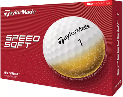 TaylorMade SpeedSoft Golf Balls | Low Compression | Soft Feel | 6 Colors - Niksstuff