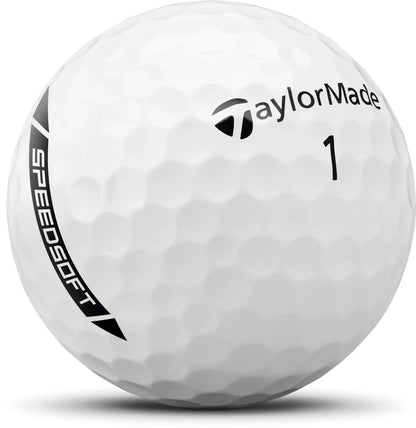 TaylorMade SpeedSoft Golf Balls | Low Compression | Soft Feel | 6 Colors - Niksstuff