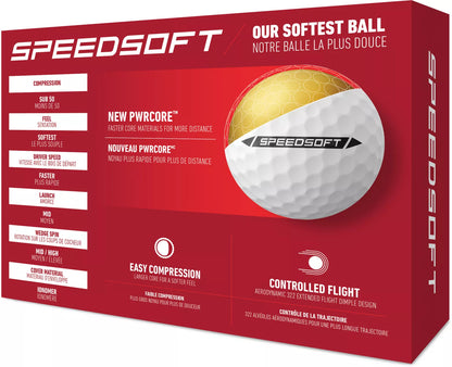 TaylorMade SpeedSoft Golf Balls | Low Compression | Soft Feel | 6 Colors - Niksstuff