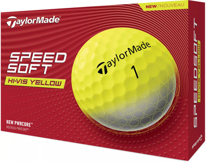TaylorMade SpeedSoft Golf Balls | Low Compression | Soft Feel | 6 Colors - Niksstuff