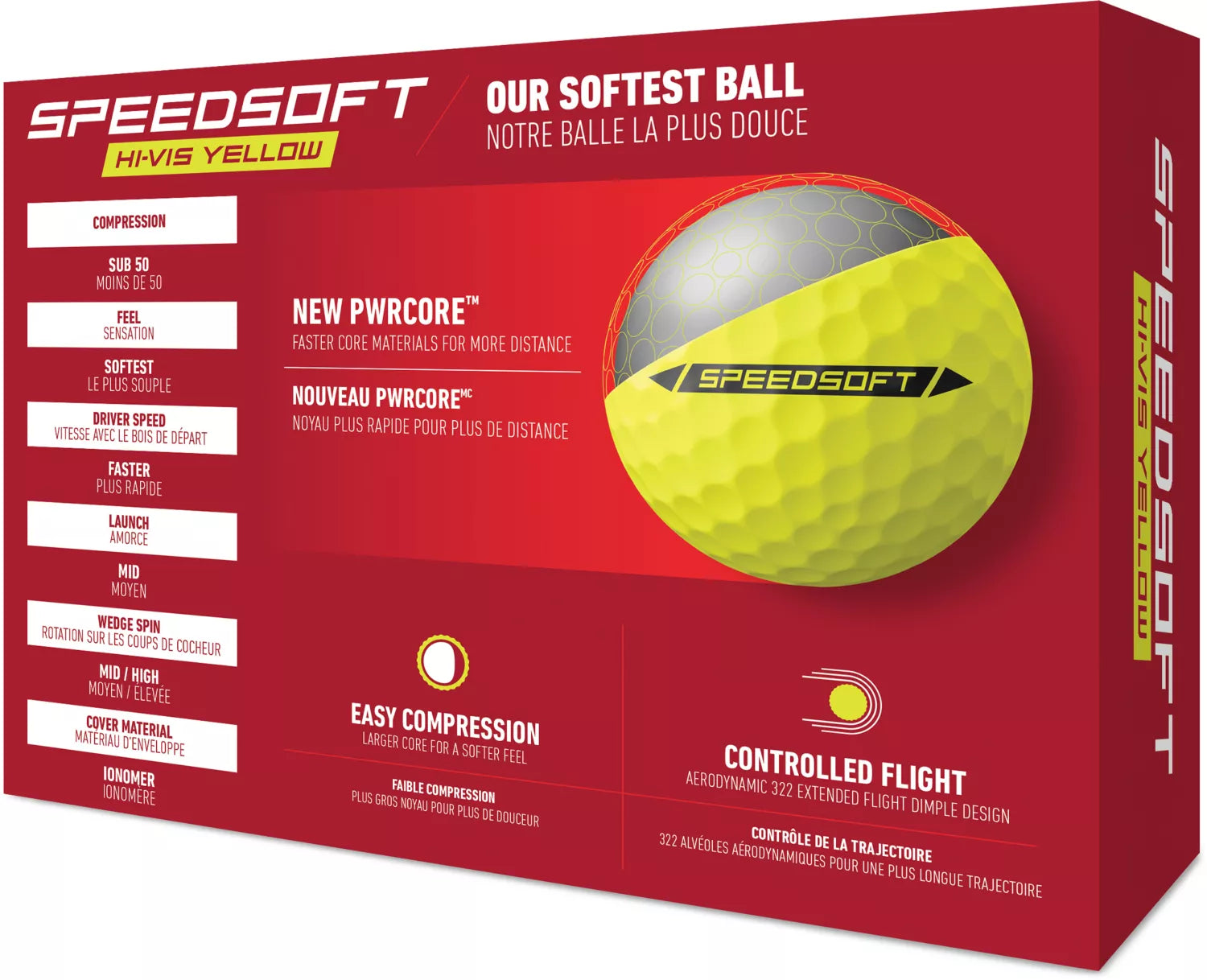 TaylorMade SpeedSoft Golf Balls | Low Compression | Soft Feel | 6 Colors - Niksstuff